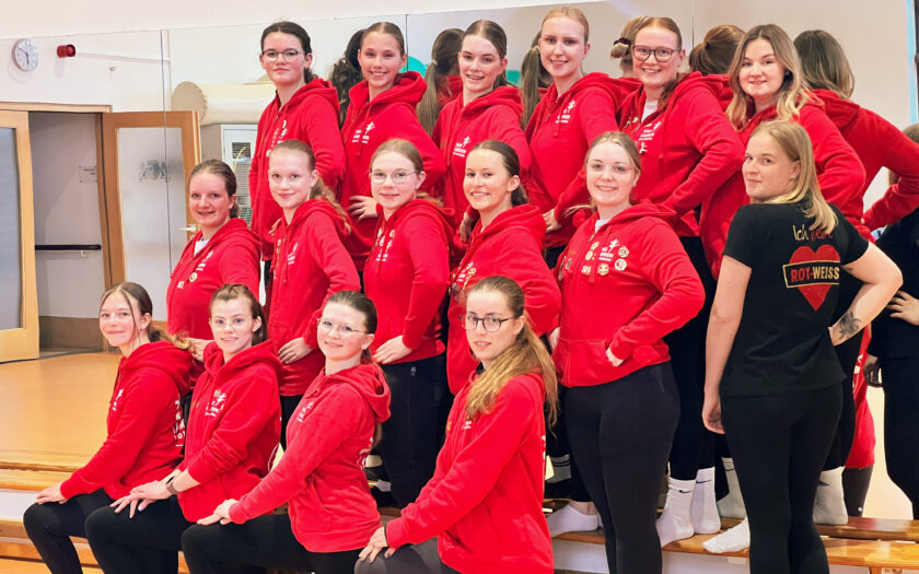 Neue Trainingsheimat für die Tanzgarde in der Marcus Klinik